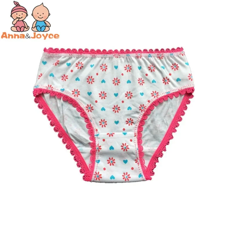 6 Pcs/Lot Baby Kids Girls Underwear Briefs Panties Short Colorful Cotton Underpants 2-12Years