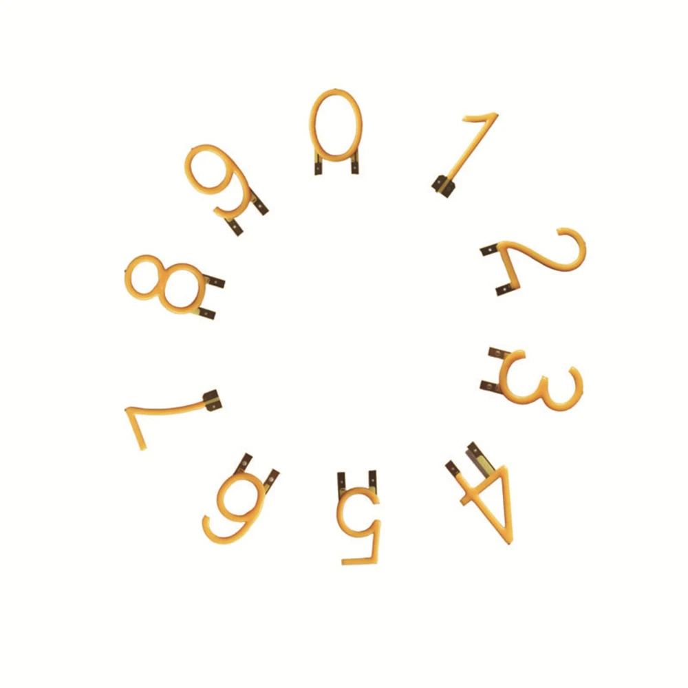 لتقوم بها بنفسك A-Z 0-9 COB LED خيوط الأبجدية رقم الرسالة 3 فولت رموز مرنة مخصصة خمر اديسون نمط علامات لمبة أجزاء المصباح #2