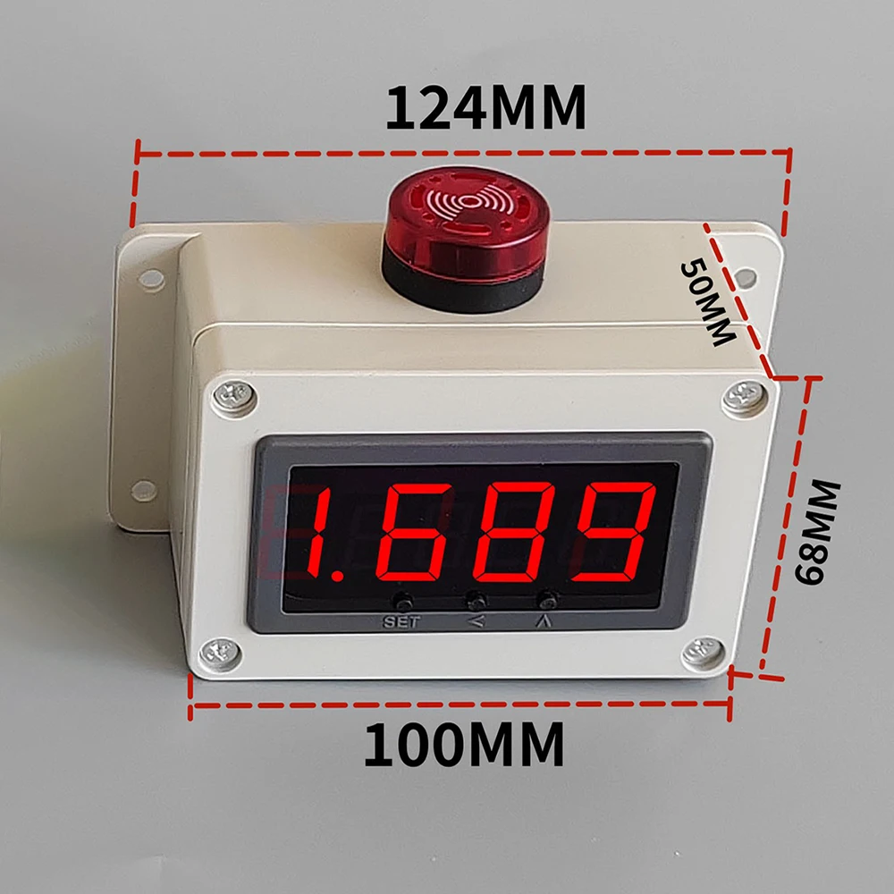Digital Display Pressure Alarm Barometric Air Oxygen High Differential Water Pressure Negative Vacuum Piping Electronic Sensor
