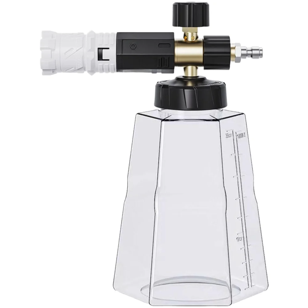 High Pressure Foam Sprayer 4000PSI 1/4 Quick Connect Aluminum Alloy Foam Sprayer Adjustable Foam Density With Knob