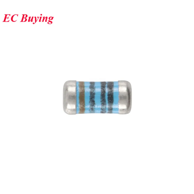 50pcs 0102 SMD Resistor Cylindrical Color Ring Chip Wafer Resistance 1% 100R 200R 1K 2K 3.3K 4.7K 10K 20K 100K 200K 1M Ohm