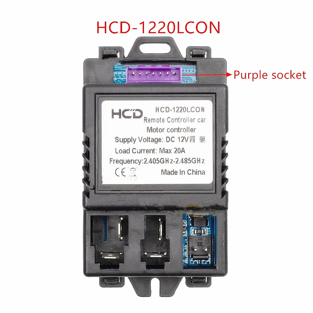 HCD-1220LCON Children's Electric Vehicle Remote Control Receiver Controller Three Wheel Motorcycle Motherboard Accessories