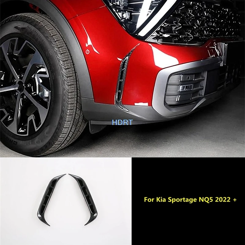 

Car Styling Front Fog Light Cover Lamp Trim Frame Protector Decoration Accessories Exterior Sticker For Kia Sportage NQ5 2022 +