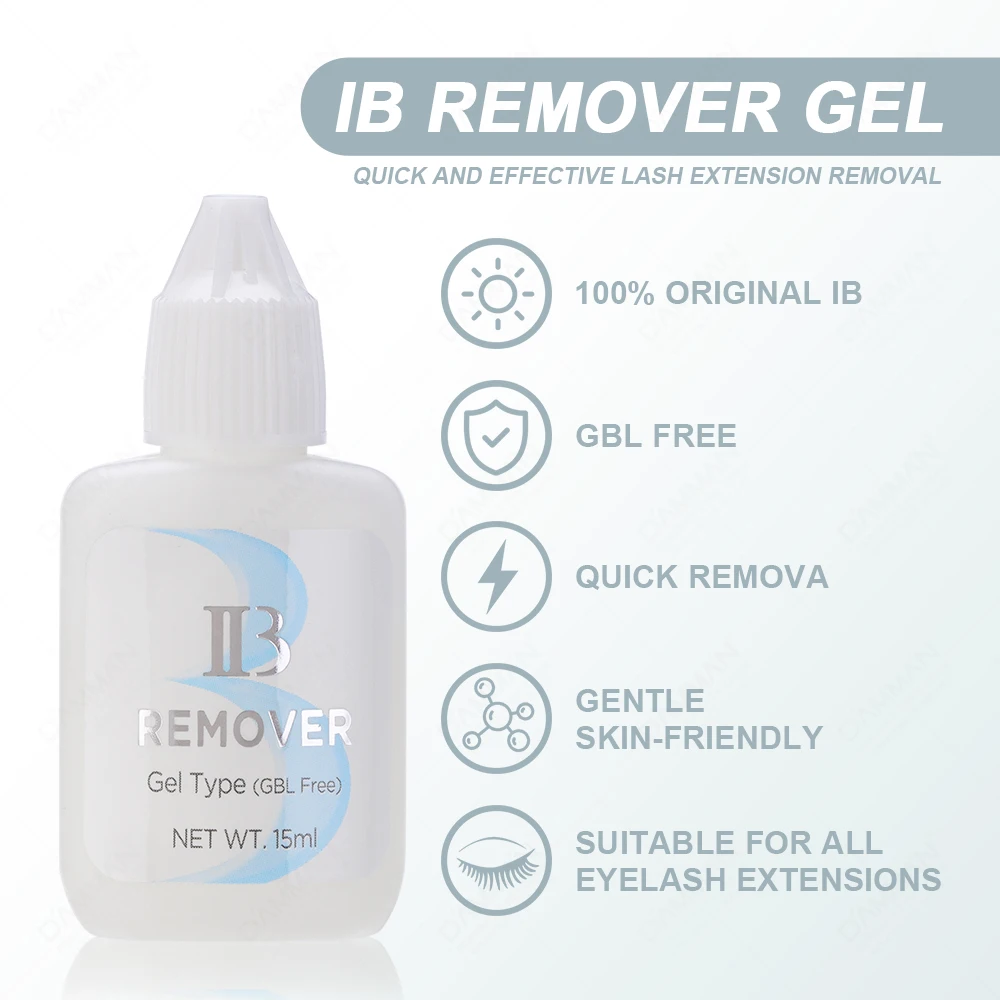 1 butelka 15ML IB Eyelashes GBL Free Glue Remover I Beauty Gel Remover do przedłużania rzęs IB Clear Glue Remover Cream Makeup