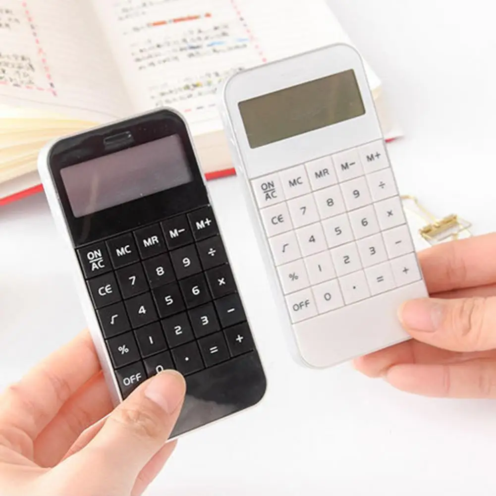Mini Calculator Precision Universal Battery Powered Accounting Tools Portable Mini Pocket Electronic Digit Calculator for Office