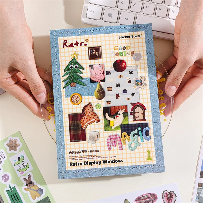 50-folhas-de-adesivos-retro-de-desenhos-animados-decalques-esteticos-para-diarios-scrapbooking-laptops-garrafas-de-Agua-e-acessorios-para-planners