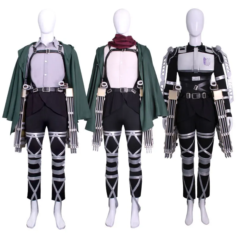 Anime Attack Cosplay Costumes Mikasa Ackerman Cosplay Uniforms for Halloween