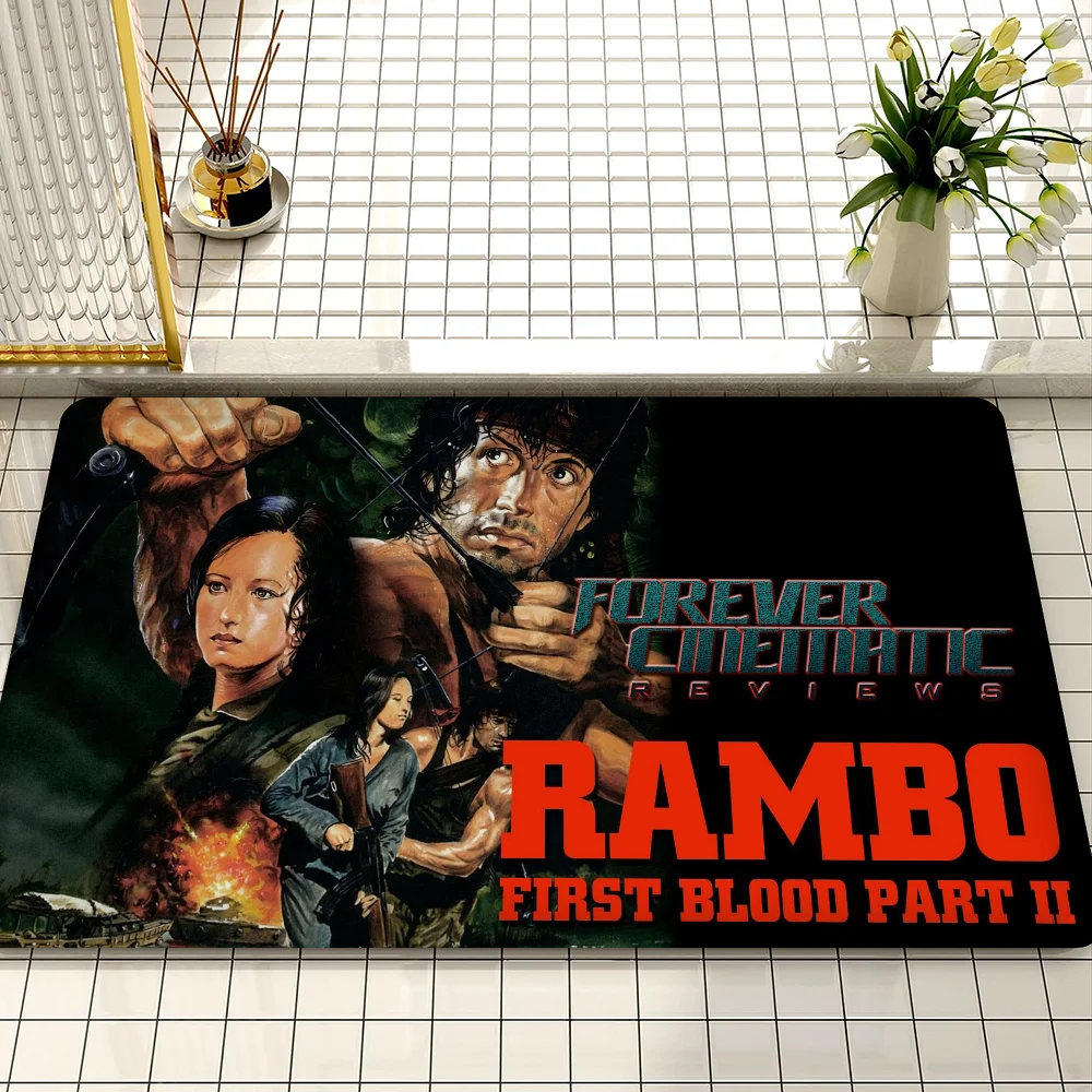 Movies First Blood Movie Sticky Posters Whitepaper Sticker DIY Room Bar Cafe Posters Wall Stickers