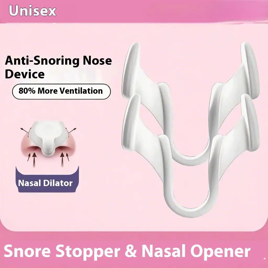 2 قطعة جهاز إيقاف الشخير الصغير سيليكون مشبك الأنف المرن لوازم مكافحة الشخير لمنع الشخير النوم الجيد #5