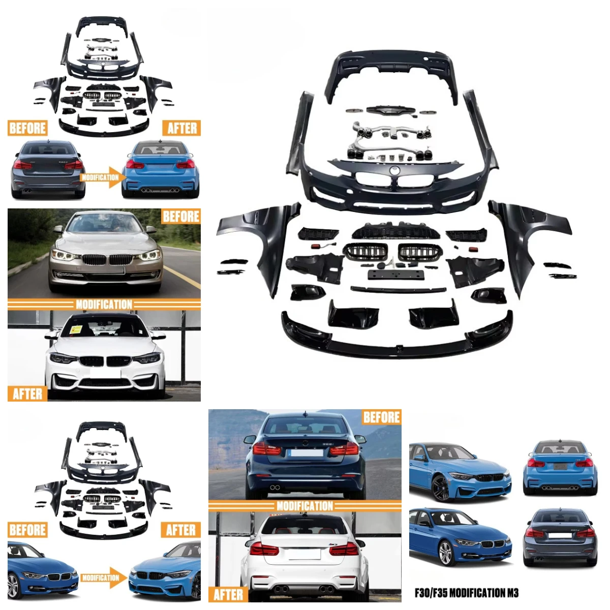 

Flying Wing F30 Full Bodykit Body Kits For 3 Series 2011-2013 F30 Brand New Aftermarket Full Sets