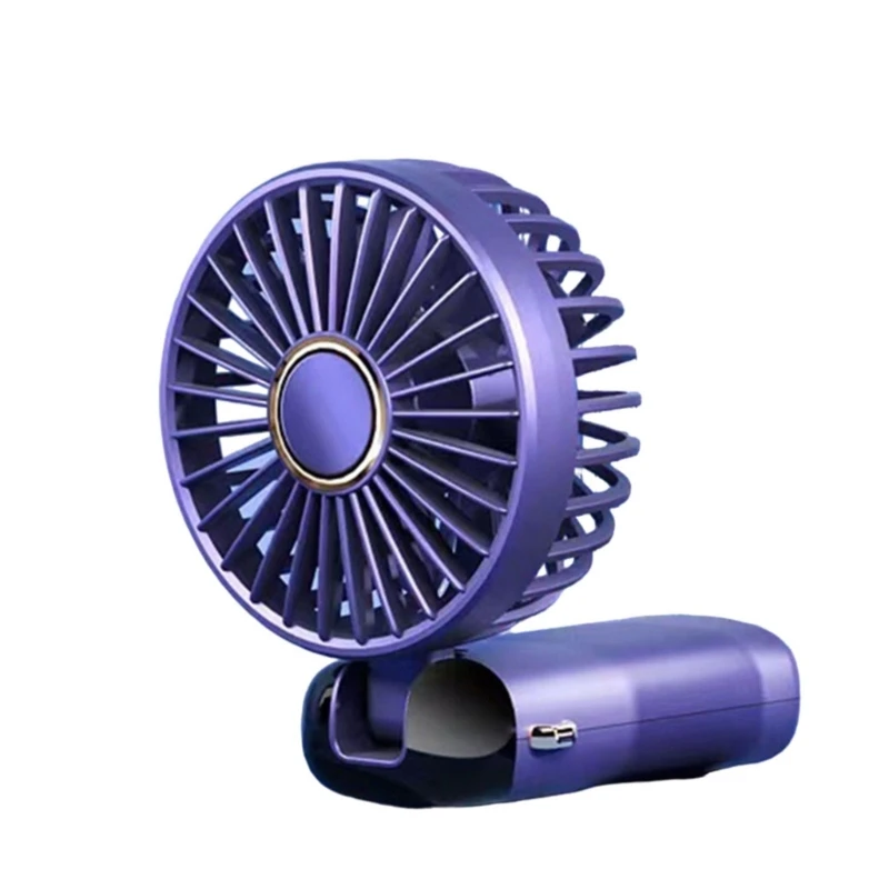 Ventilador USB Ventilador Bolso Ventilador Exibição LED Pequeno Ventilador Viagem Material Plástico para Interior 918D