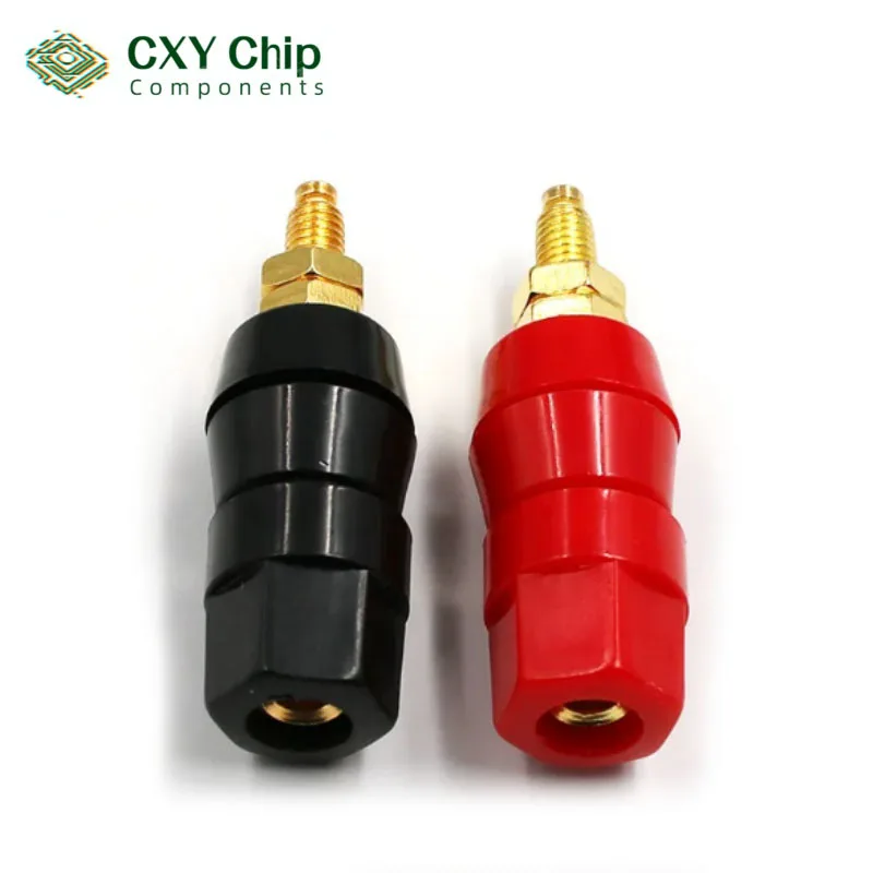5Pair(Black+Red) Terminals Red Black Connector Amplifier Terminal Binding Post Banana Speaker Plug Jack Adapter Socket