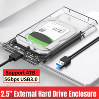 USB 3.0/Type C to SATA III Hard Disk Case for 2.5 inch HDD SSD External Hard Drive Enclosure Harddisk Boxs Support UASP HDD Box