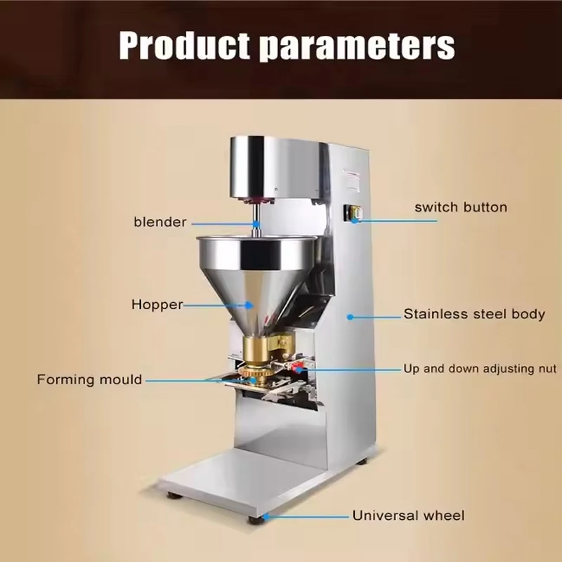 상업용 전기 미트볼 성형기 자동 쇠고기 생선 돼지고기 미트볼 제조기 새우 미트볼 제조기