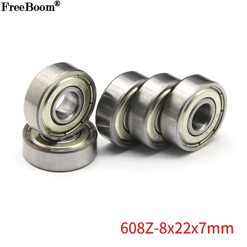 Ball Bearings 608Z 608ZZ ABEC-7 Deep Groove 8x22x7mm Carbon Steel Skateboard Scooter Miniature Ball Bearing 3D Printer Parts