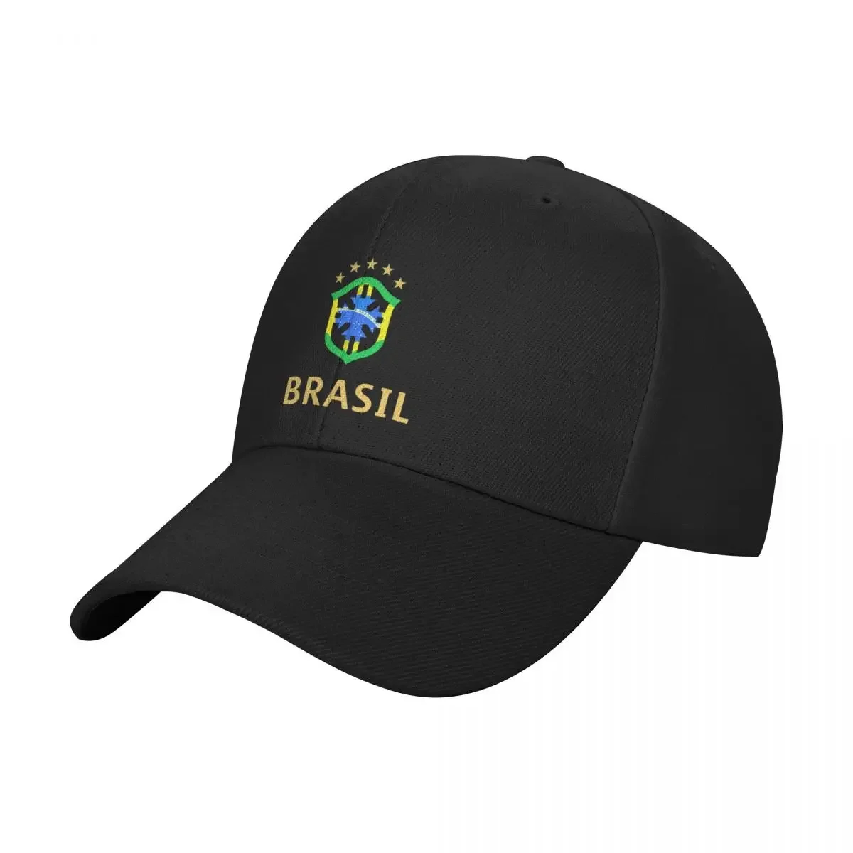 Brasil Brazilian Gold Baseball Cap Bobble Hat Big Size Hat Hood Women's 2025 Men's