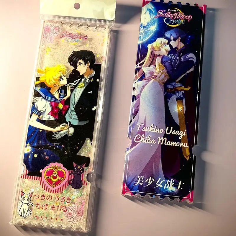 Sailor Moon-themed sand ticket keepsake ornament, original anime merchandise, cute birthday gift view 2