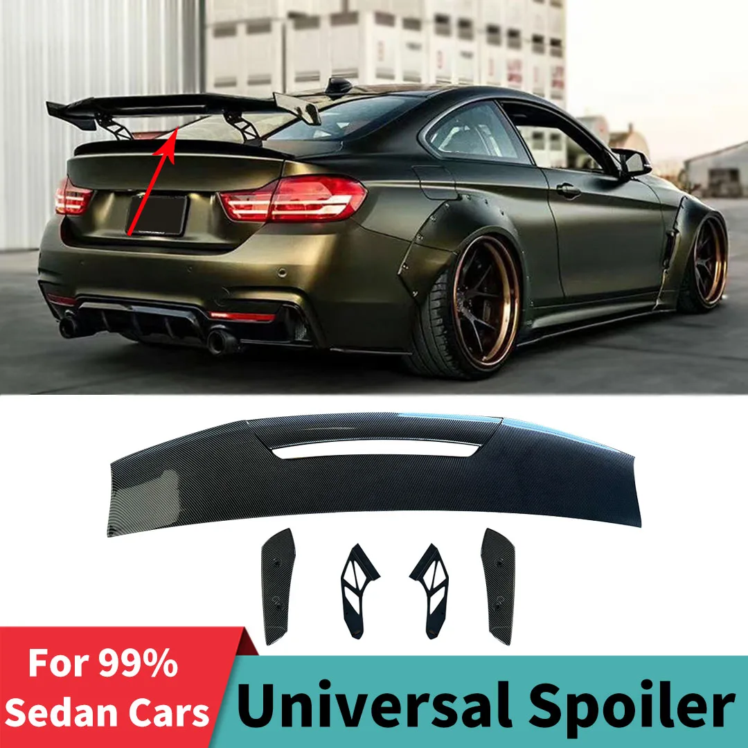 Universal Sport Racing MAD Trunk Spoiler Wing Airfoil Refit Modification For 99% Car GT GTR Tuning Accessories Body Kit Styling