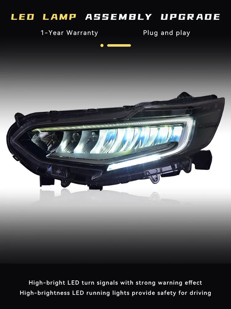 

Автомобильные фары для Honda Crider 2019 2020, обновленная фара, полностью светодиодный DRL, линза проектора, указатель поворота, фара, аксессуары для инструментов