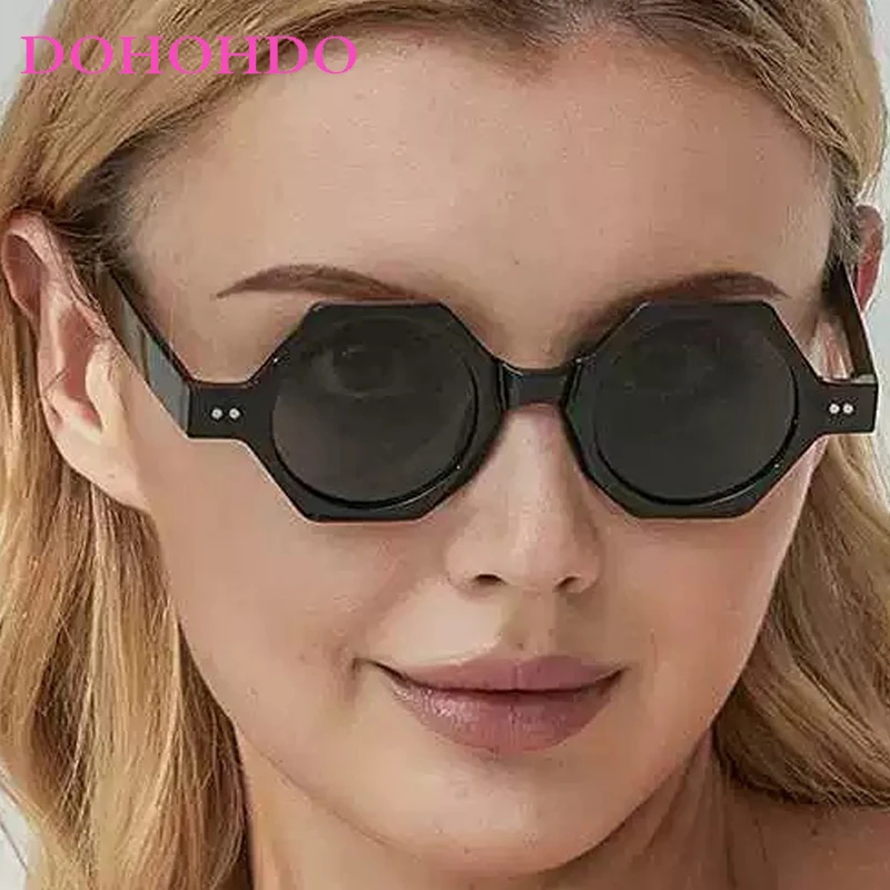 

Vintage Polygonal Rice Nail Outdoor Sunglasses Popular Brand Designer Sun Glasses Women Men Travel Driving Shades UV400 Lentes