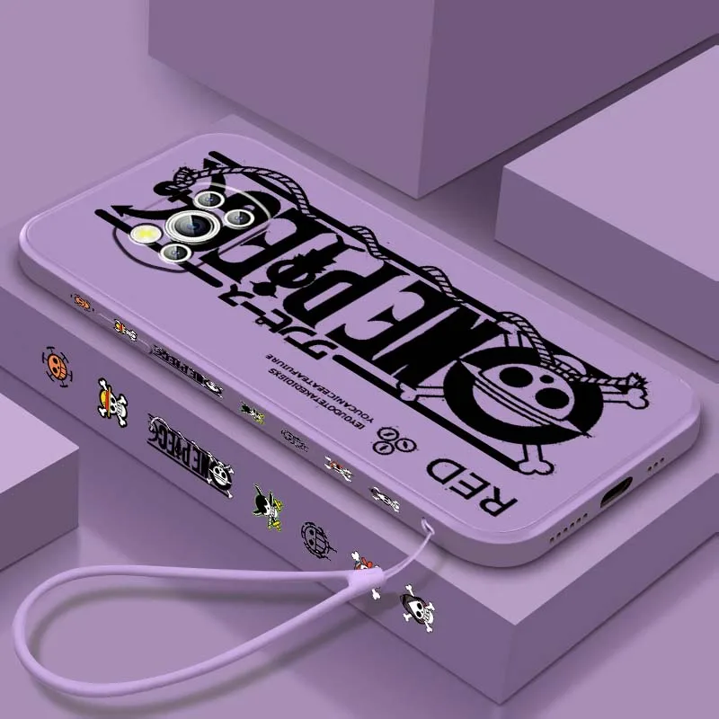 

Comic One Piece Logo Dark Art Phone Case For Xiaomi Mi Poco X7 X6 X5 X4 X3 M7 M6 M5s M5 M4 M3 F7 F5 F4 Pro 5G Liquid Left Rope