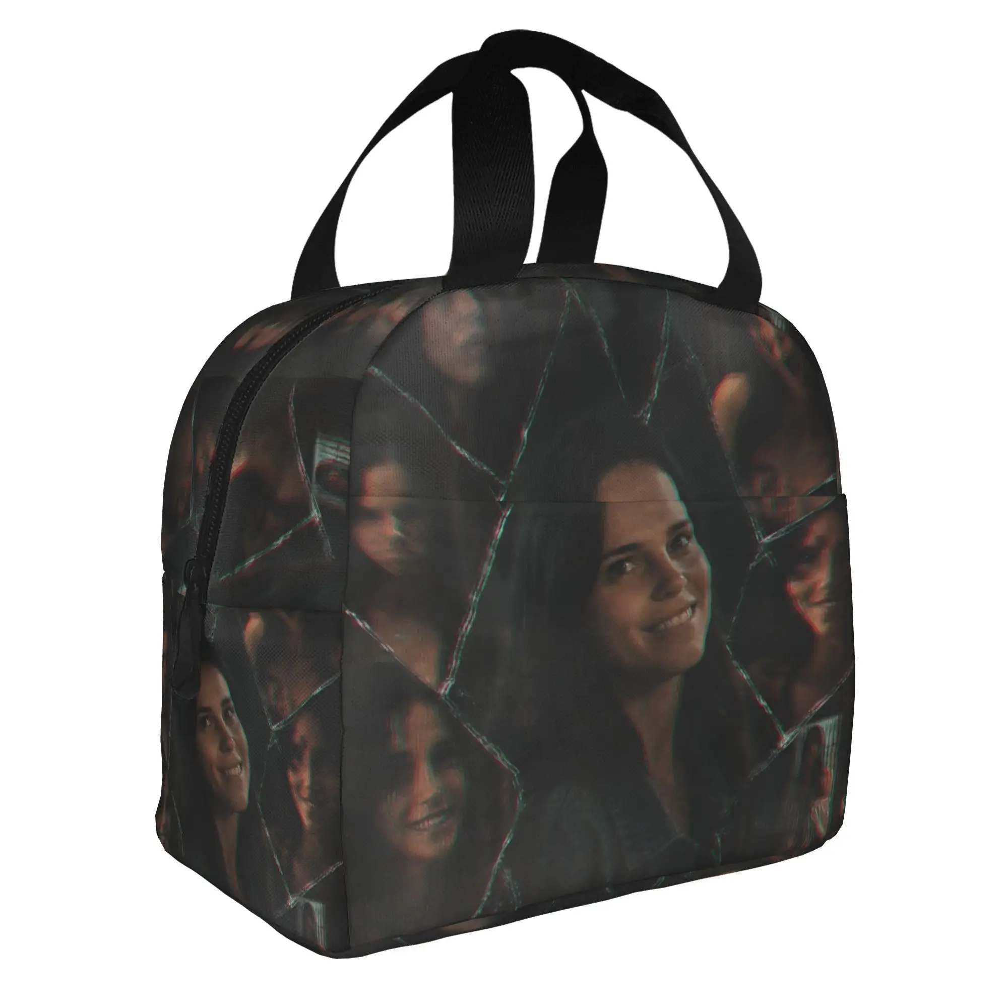 O-Obsessions Insulated Lunch Bag for Women Portable Scary Film Thermal Cooler Lunch Box School