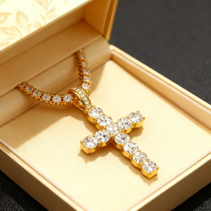 Pink Zircon Cross P… - image