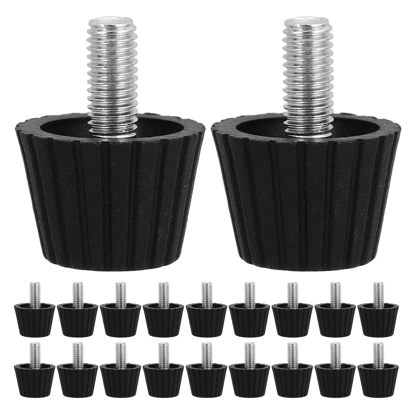 20Pcs Adjustable Chair Feet Screw on Furniture Pads Noise Reducing Anti Scratch Floor Protectors for Tables Chairs Sofas Cabinet
