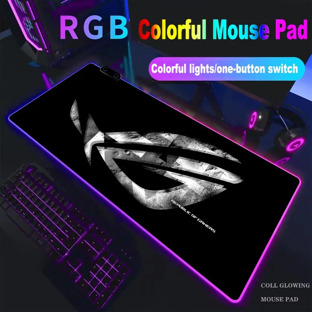

Asus Rog Mouse Pad High-end E-sports Mouse Pad RGB LED Pc Large Student Writing Pad Gamer Luminous Desk Mat Desk Carpet HYBXXC