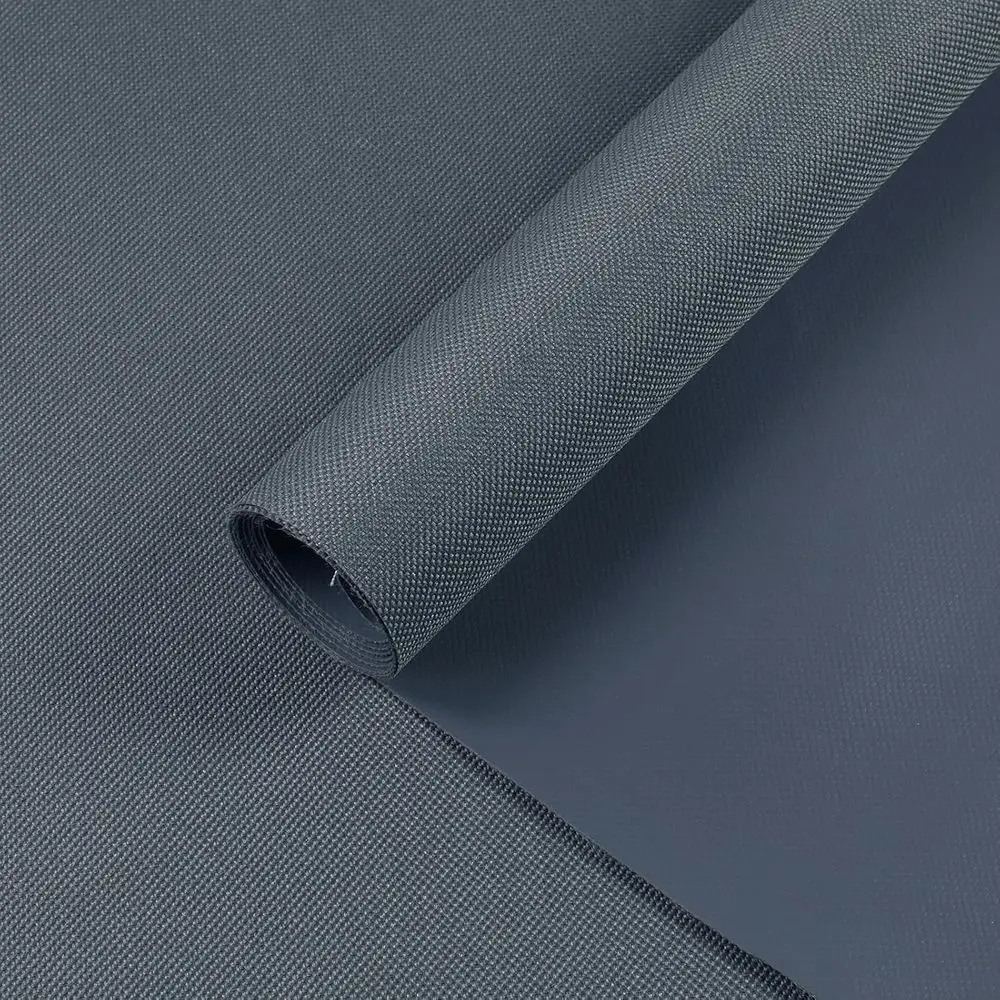 Marine-Grade 600D Cordura Canvas with Waterproof PVC Coating, UV-Resistant, Ideal for Outdoor Cushions and Awnings, Gray