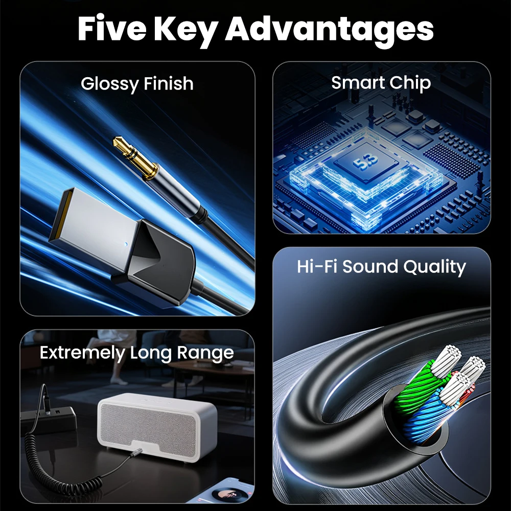 USB Bluetooth 5.0 Receiver Aux - огляд і ціна Bluetooth Adapter Receiver