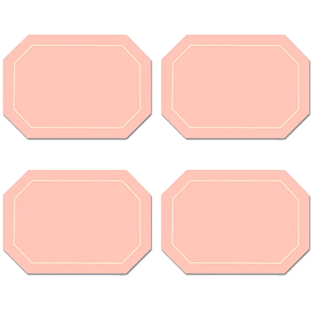 Mat Rectangular Placemat Double-sided Nordic Octagonal Leather PVC Table Mat Dining Plate Mat Dining Table Mat
