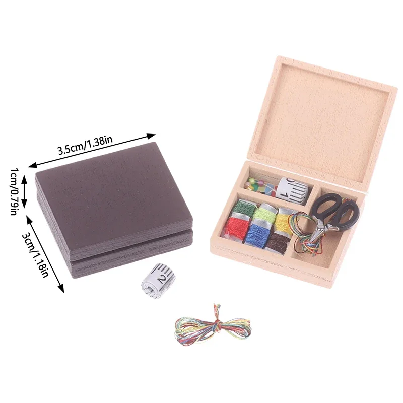 Diy Needlework Set for 1/12 Scale Dollhouse; Mini Furniture Decoration Set for Dolls Home