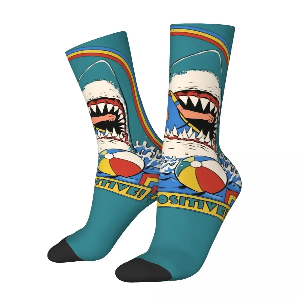 Crazy Design Men's Women's Funny Stay Positive Design Socks Motivational Product Warm Socks Soft Wonderful Gifts