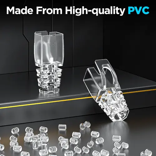 AMPCOM RJ45 Ethernet Network Cable Strain Relief Boots Cable Connector Plug Covers for CAT8 CAT7 CAT6A CAT6 CAT5E CAT5 - Image 2