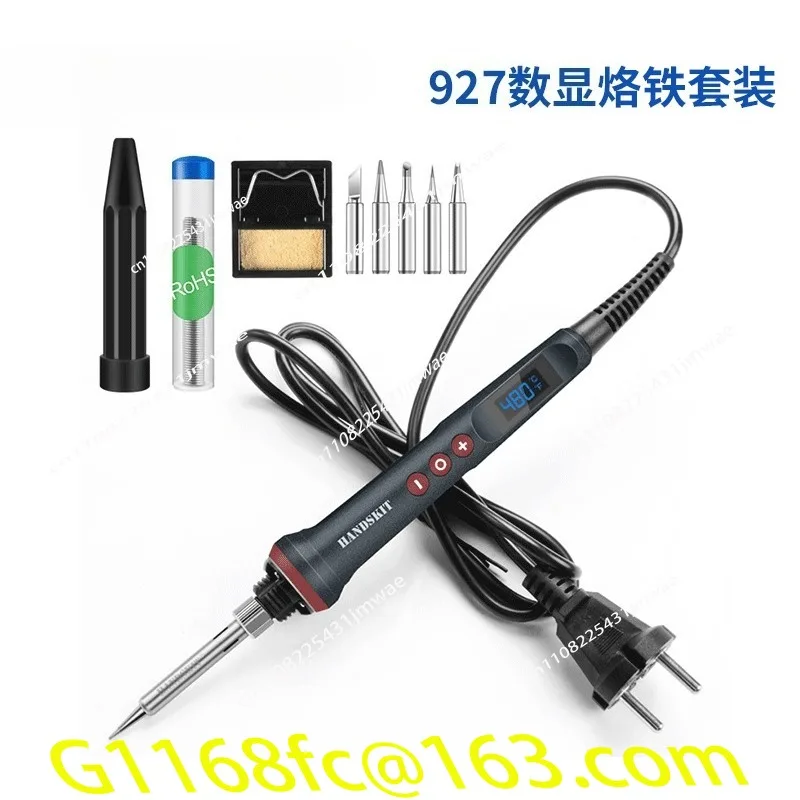 90W High-power Digital LCD Electric Soldering Iron 110V/220V Adjustable Temperature 4-core Solder