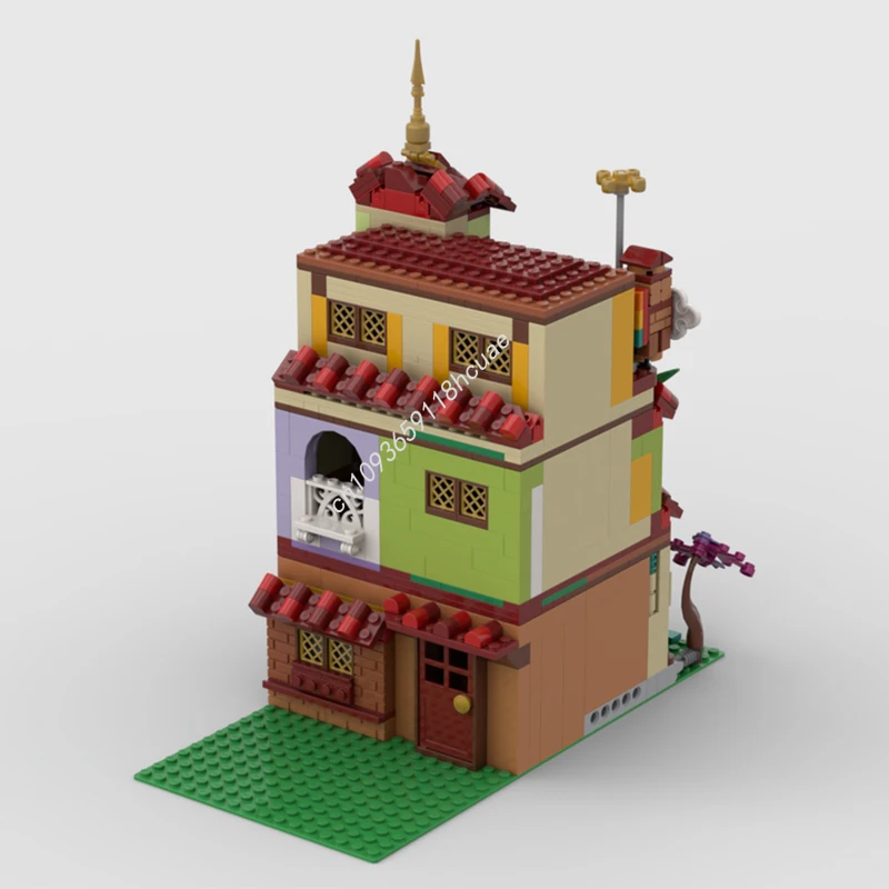 

823 шт. MOC модульный Encanto The Madrigal, модификация дома, строительные модели, блоки, архитектурные игрушки, ремесленные кирпичи, рождественские подарки