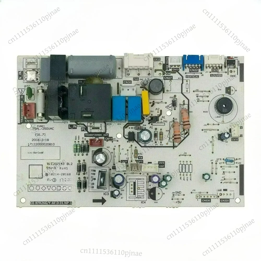 Used For Midea Air Conditioner Indoor Unit Control Board CE-KFR26G/Y-AF.D.01.NP-1 Circuit PCB 17122000020810 Conditioning Parts
