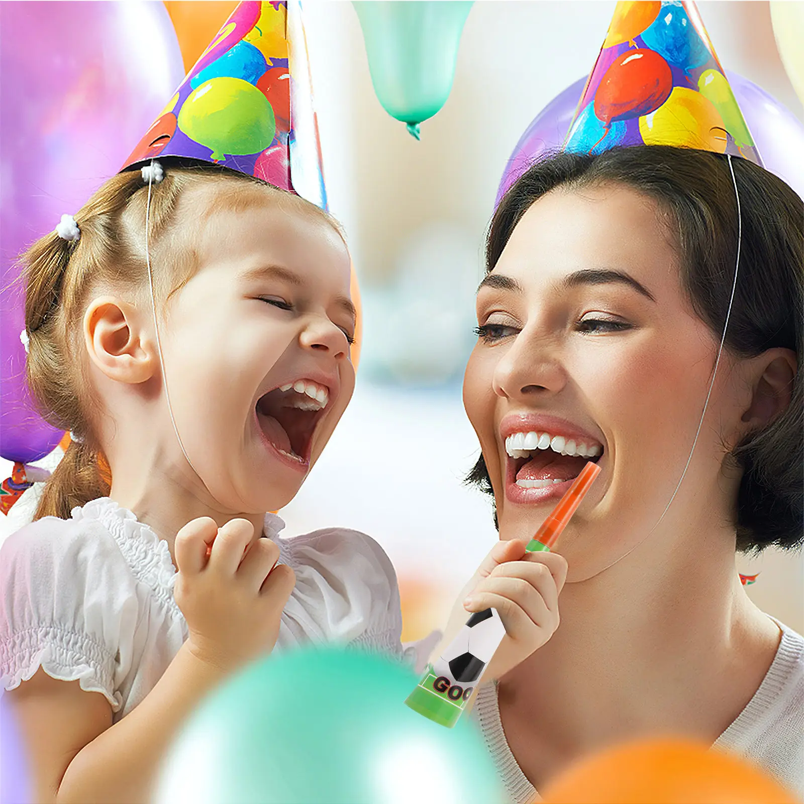 

Набор из 18 ярких гудков для футбольной вечеринки, громкие сирены для дня рождения, карнавала, спортивных мероприятий, украшения для футбольных вечеринок, горны-гудки