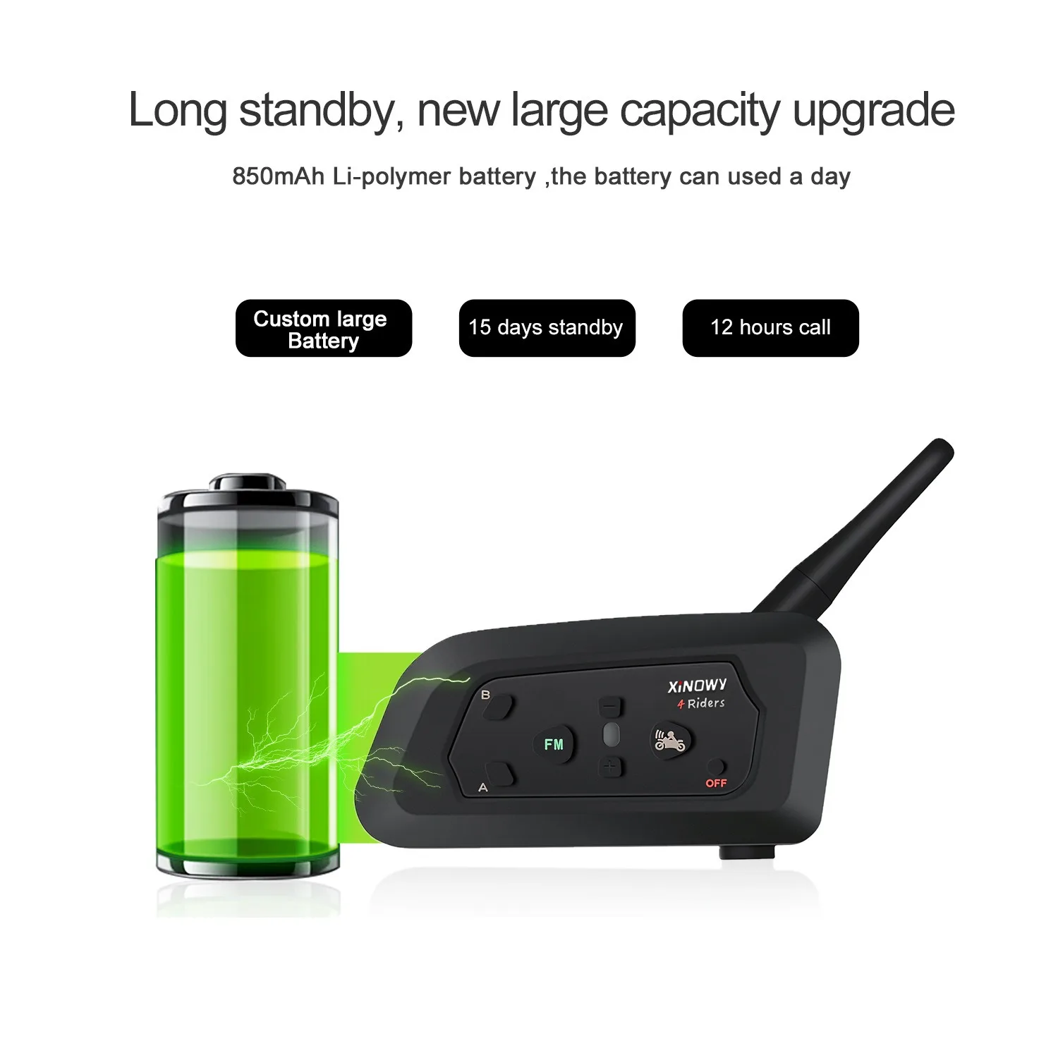 XiNOWy/ V4C PRO dual package same time 4 people intercom outdoor Bluetooth intercom referee headset communication product