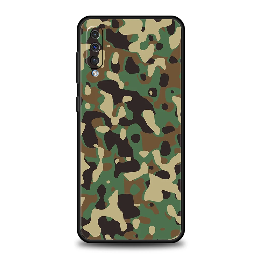 Camouflage Camo Phone Case for Samsung Galaxy A24 A13 A53 A73 A33 A22 A12 A02 A03 A05 A70 A50 A10 A20 5G Silicone Cover Shell