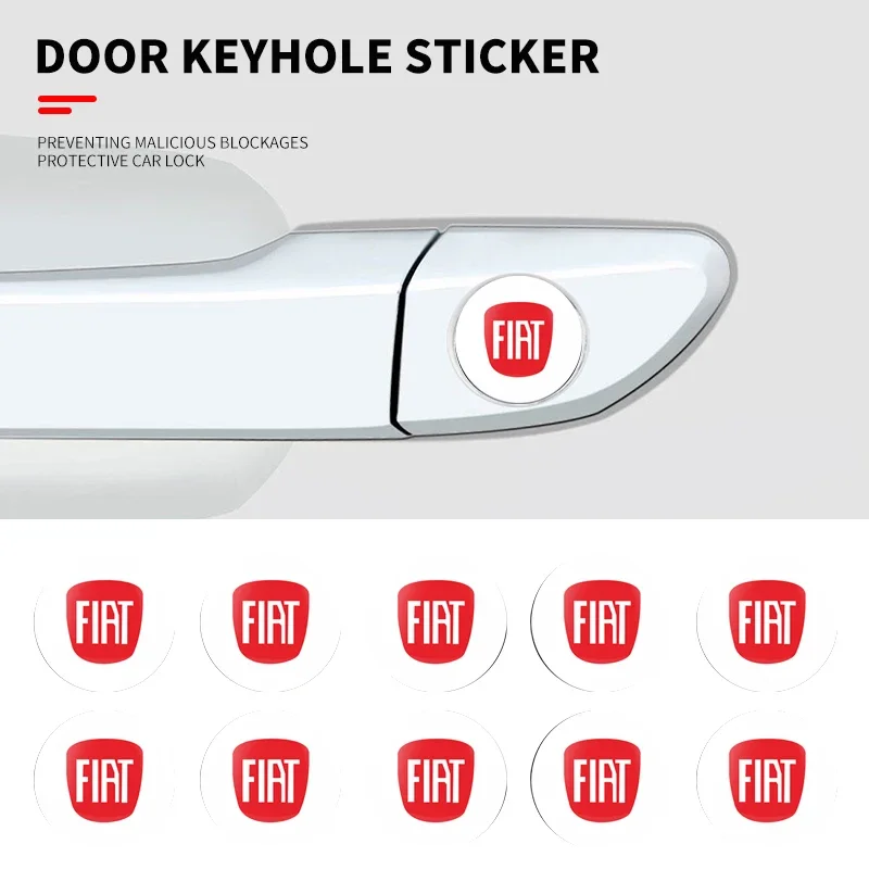 2/5/10pcs Car door lock sticker For Fiat Mercedes Benz AMG Audi Sline Mazda Opel Nismo Nissan Skoda Peugeot Citroen Cadillac