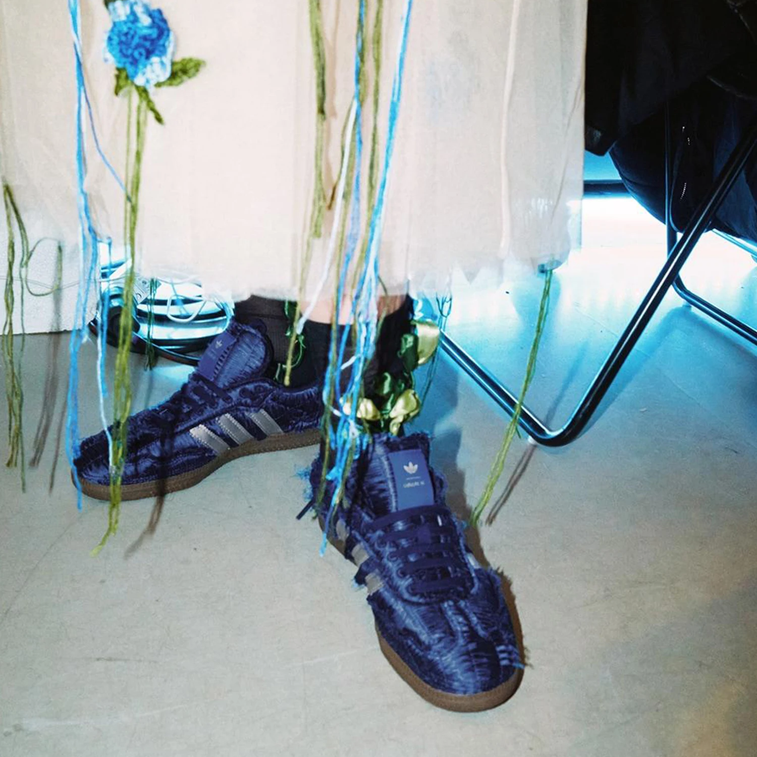 حذاء أديداس الأصلي البرسيم للرجال والنساء من الساتان خفيف الوزن كاجوال كلاسيكي JP9282