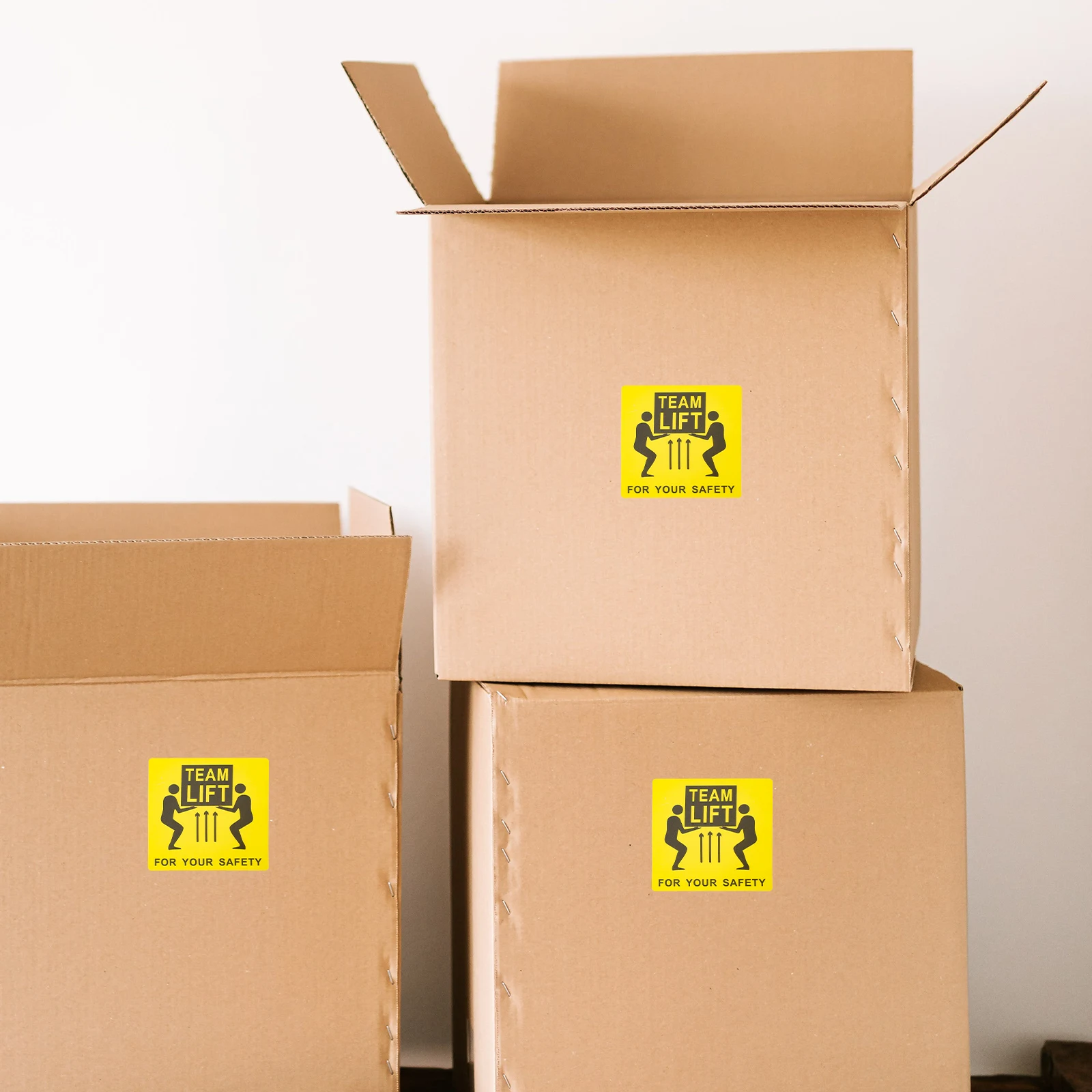 

500 Heavy Labels 100x100mm Overweight Sticker Team Lift Caution Heavy Stickers For Shipping Shipping Caution Signs Box Labels