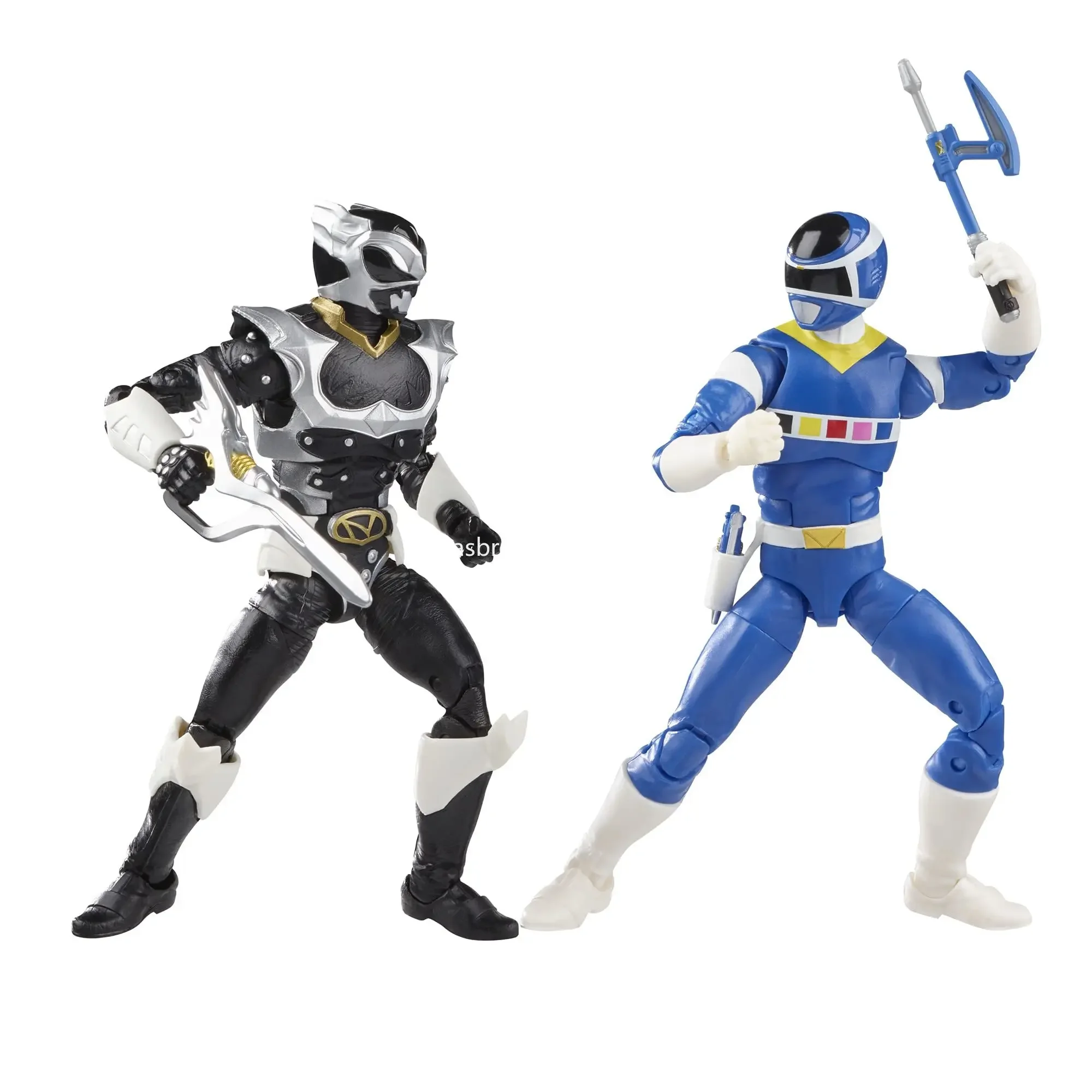 Hasbro Power Rangers 2-Pack 6-Inch Action Figures Lightning Collection in Space Blue Ranger Vs. Silver Psycho Ranger Kids Toys