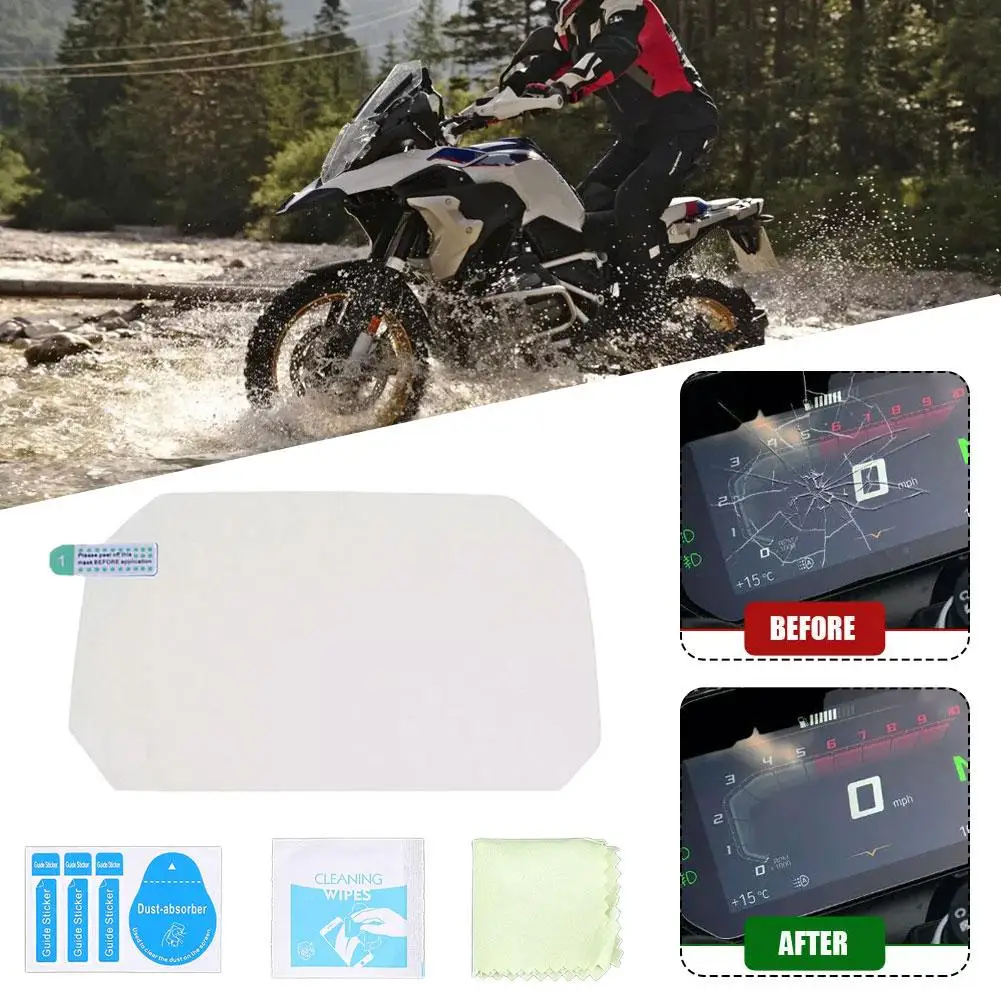 For BMW R1200GS R1250GS LC Adventure Film Screen Protector Scratch Protection For BMW GS 1200 1250 GS LC Adventure Adv 2018 F8A6