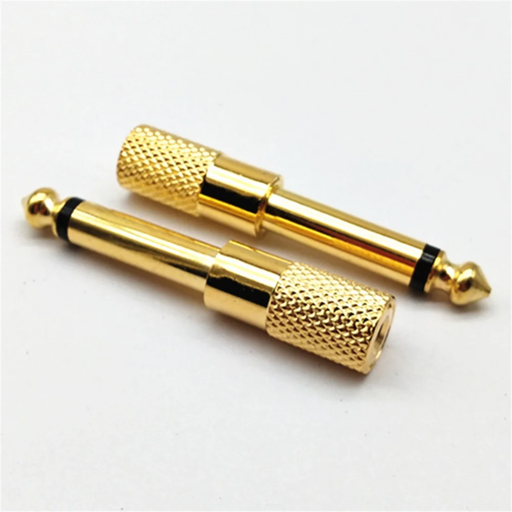 Musical Sound 4/24/50/100 Pieces Stereo Audio Adapter 6.35mm (1/4 inch) Male to 3.5mm (1/8 inch) Female Headphone Jack Plug