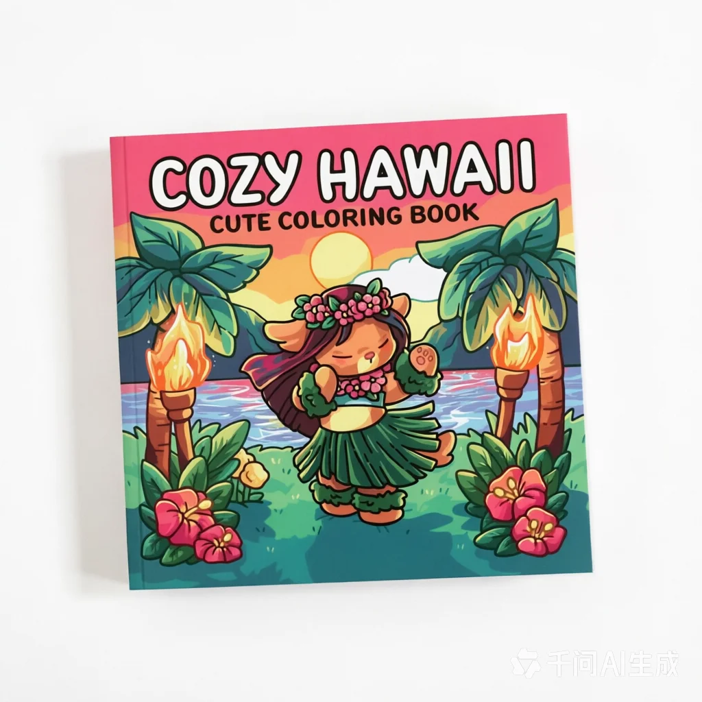 Cozy Nawaii Cute Adult Coloring Book - Stress Relief Drawing Ideal Gift for Party And Birthday view 6