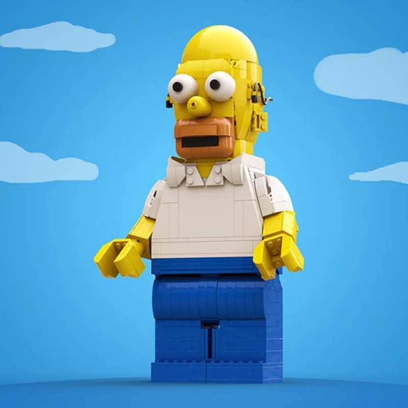 720 قطعة MOC الراقي Minifigure هومر نموذج اللبنات لعبة البناء تجميع هدية الكريسماس الإبداعية الطوب الاطفال عيد ميلاد #3