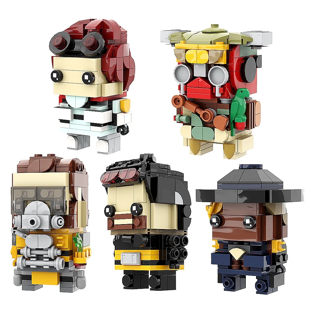 Moc Apex Legends Caustic Mirage Brickheadz Building Blocks Game Battle Royale DIY Model Figure Bricks Sets Adult Kids Gift Toys